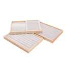 Ice Velvet gray solid wood bamboo wood jewelry plate ring earrings necklace pendant bracelet watch jewelry tray