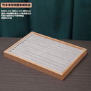 Ice Velvet gray solid wood bamboo wood jewelry plate ring earrings necklace pendant bracelet watch jewelry tray