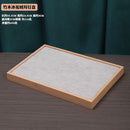 Ice Velvet gray solid wood bamboo wood jewelry plate ring earrings necklace pendant bracelet watch jewelry tray