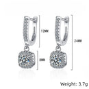 Brinco Argola Huggie Moissanite – Prata 925 Legítima